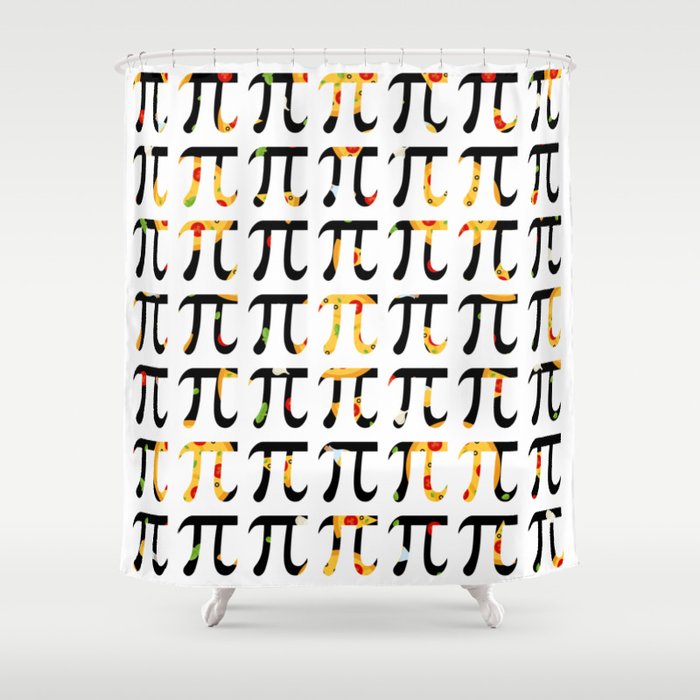 Pizza Funny Math Pun Pi Day Gift Math Science Lover Pi day Shower Curtain