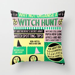 Witches Alive Today Throw Pillow