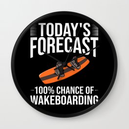 Wakeboarding Wakesurfing Boat Beginner Wall Clock