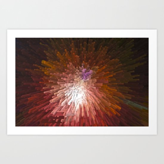 Abstract in red Art Print