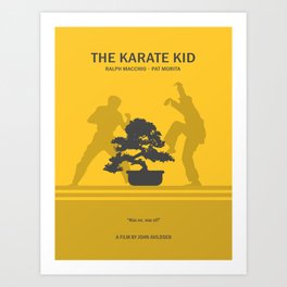 Karate Kid Minimalist Poster Art Print