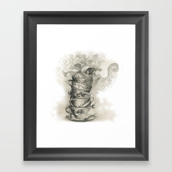 Tea bath Framed Art Print
