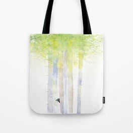 HIDE AND SEEK BIRCH FOREST Tote Bag