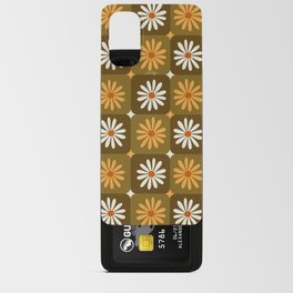 Checkered Daisies – Retro & Olive Android Card Case