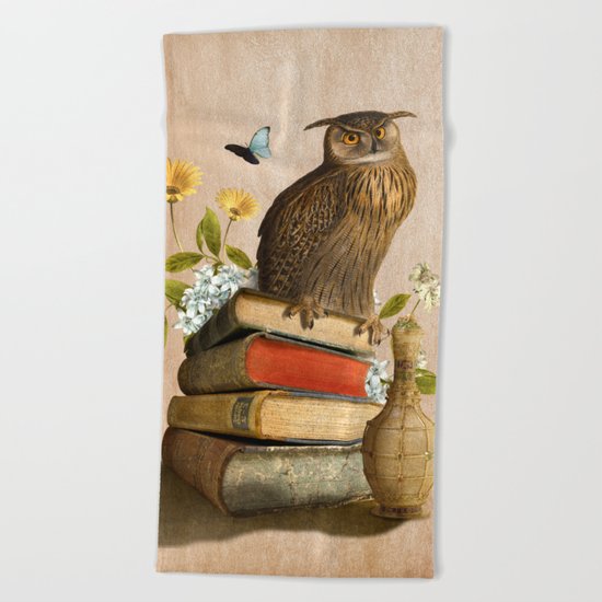 Wise Owl Beach Towel