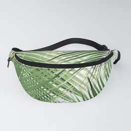 Green Palm Leaves Dream - Cali Summer Vibes #2 #tropical #decor #art #society6 Fanny Pack