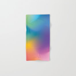 Rainbow Marble Gradient Mesh Hand & Bath Towel