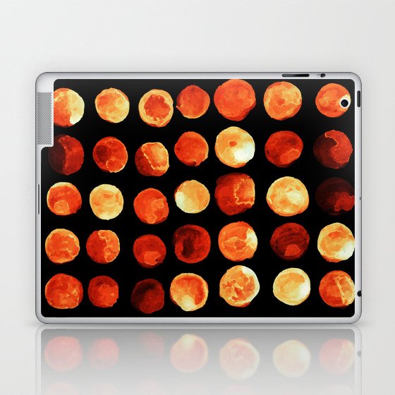 Orange dots Laptop & iPad Skin