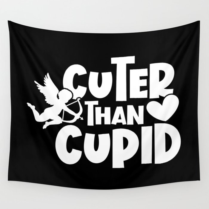 Cuter Than Cupid Valentine's Day Wall Tapestry