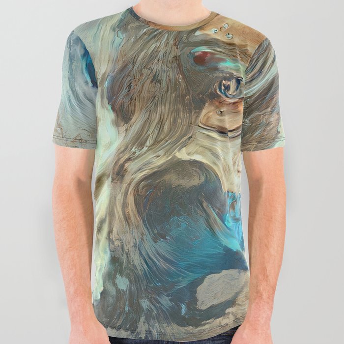 Sand Storm Ghost | AI-Generated Art All Over Graphic Tee
