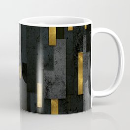 Black Urban Charcoal Spires Coffee Mug