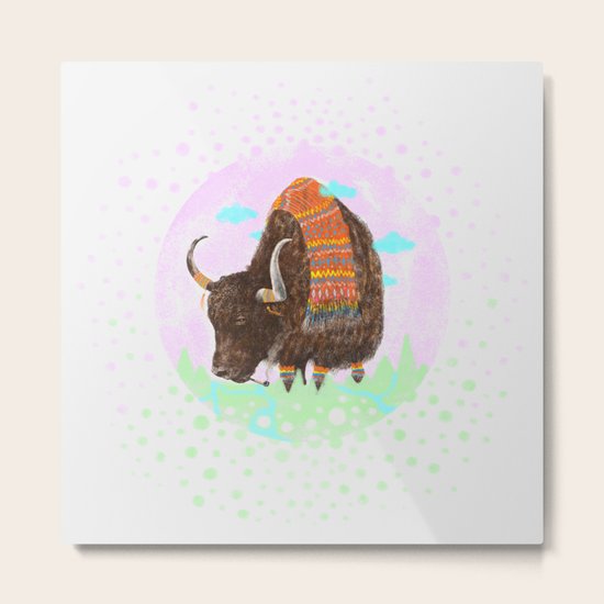 Bison II Metal Print