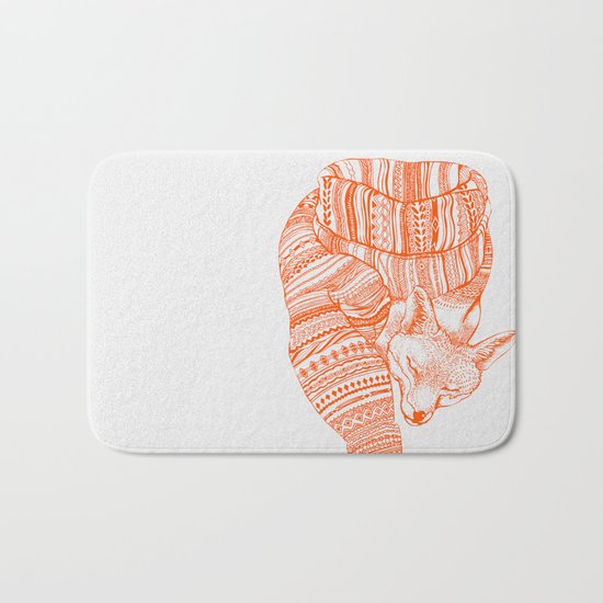 FOX IN THE SNOW Bath Mat
