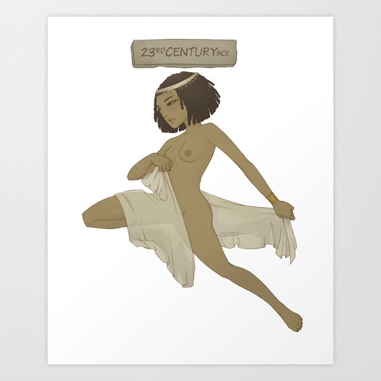 Historical Pin-Up - 23rd Century BCE Art Print