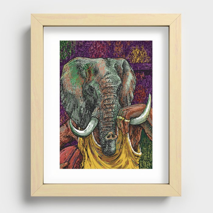 Elephant Spirit Recessed Framed Print