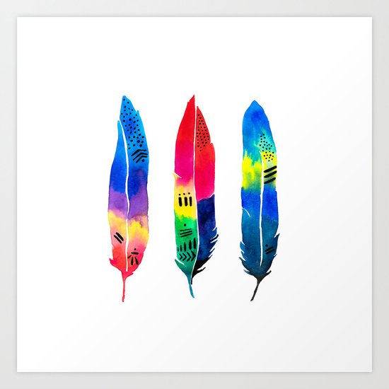 Tropical Quills Art Print