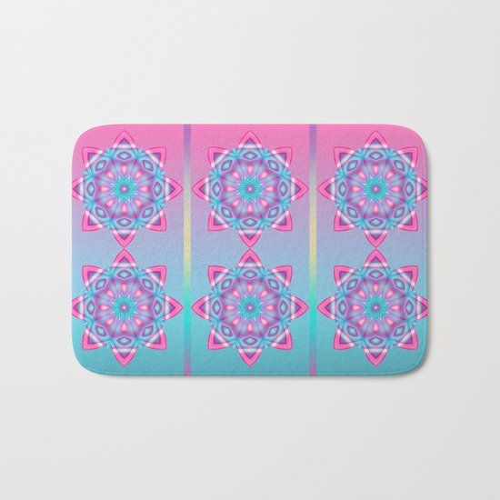 Deco Fantasy star in pastels Bath Mat