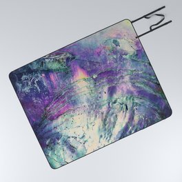 Abstract Purple Abalone Shell Picnic Blanket