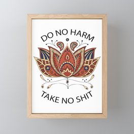 Do No Harm Framed Mini Art Print