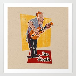 Rockabilly guitar - Jim Heath 50s style Art Print
