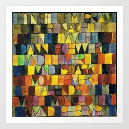 Paul Klee Once Emerged from the Gray of Night Art Print