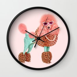 FUNKY POODLE Wall Clock