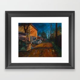 Amarillo Alleyway Framed Art Print