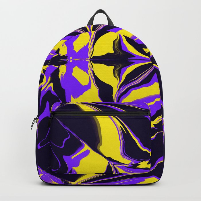 Fashionista Purple and Gold Backpack
