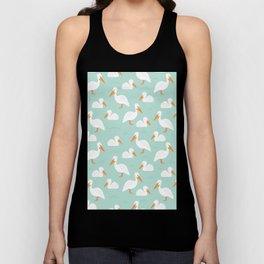Pelican Print Blue Tank Top