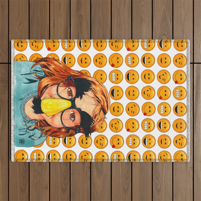 Funny Face Outdoor Rug