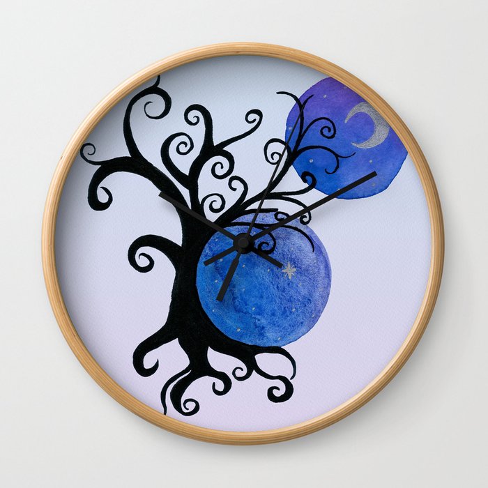 Colors of the night Wall Clock