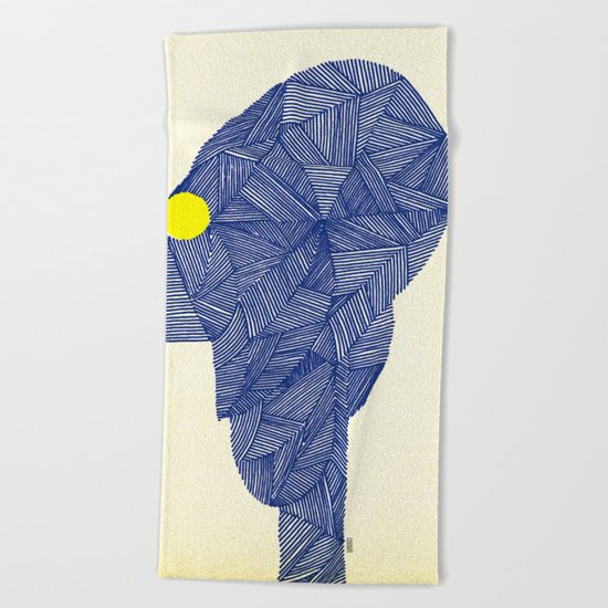 - space message - Beach Towel