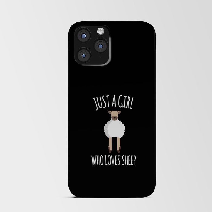 Just A Girl Who Loves Sheep Wool iPhone Card Case