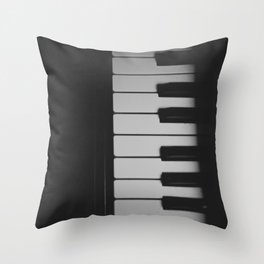 Piano Keys II ANALOG ZINE Throw Pillow
