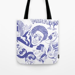 Mirador Character Splash Tote Bag | Graphicdesign, Digital, Black And White, Graphite, Typography 