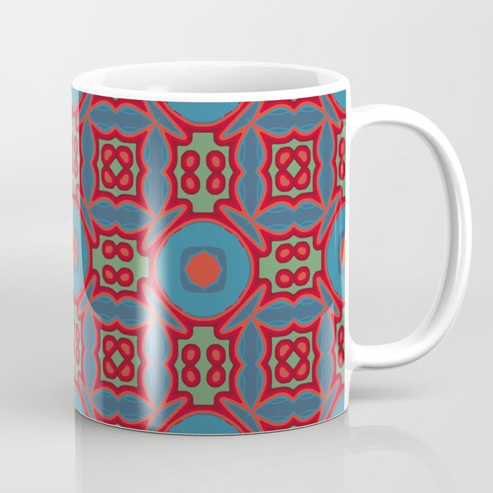 The geometric texture. Boho-chic fashion. Abstract geometric ornaments. Vintage illustration pattern Coffee Mug