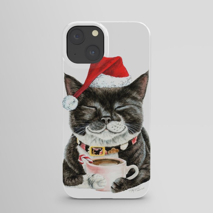 Purrfect Morning Christmas iPhone Case