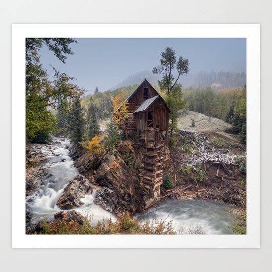 Lake house Art Print