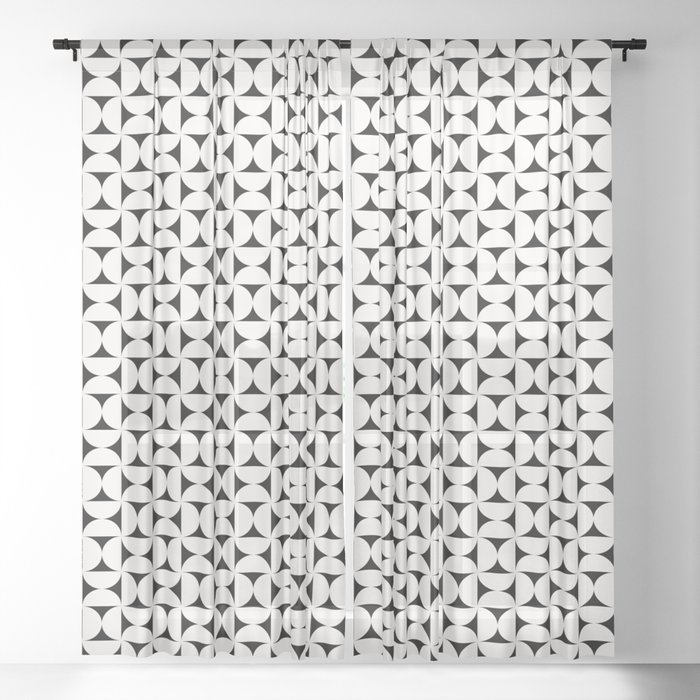 Patterned Geometric Shapes XIX Sheer Curtain
