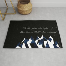 A Court of Mist and Fury Quote Area & Throw Rug