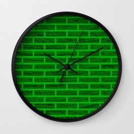 SIMILAR TO THE WALL, GREEN. SAMER BRASIL Wall Clock