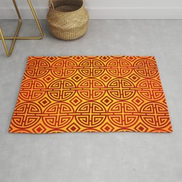Chinese red gold 1 Rug