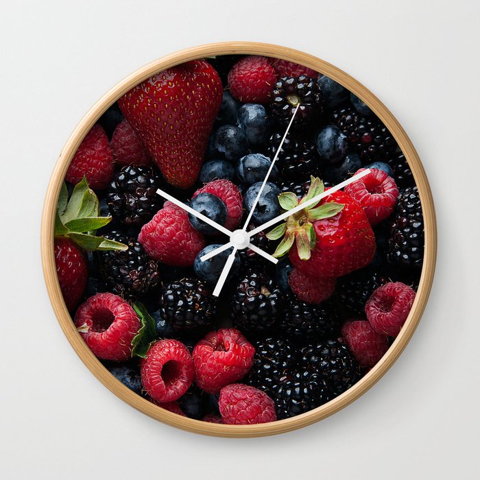 Berries Wall Clock