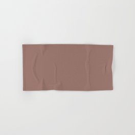 DEER COLOR. Brown solid color Hand & Bath Towel