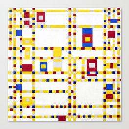 Piet Mondrian Broadway Boogie Woogie Canvas Print