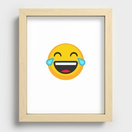 LOL emoji Recessed Framed Print