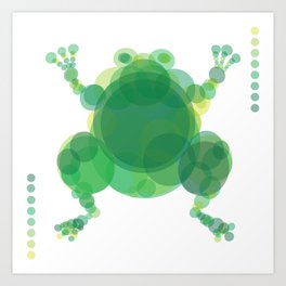 THE OX & THE FROG Art Print | Green, Kidestory, Graphicdesign, Theox, Inflatedfrog, Morallessons, Blakrabit, Circlefrog, Toad, Thefrog 