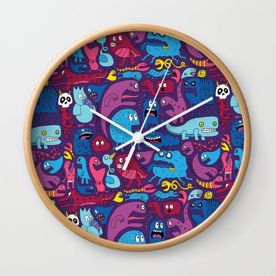 Mo' Monsters Mo' Problems Wall Clock