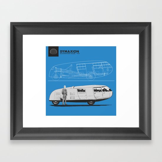 Dymaxion Framed Art Print