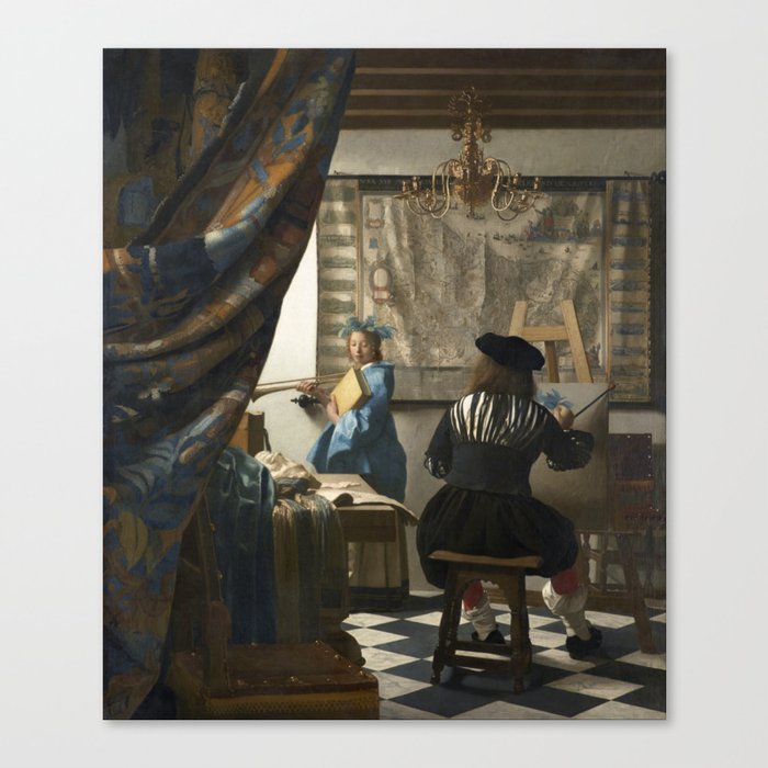 art of johannes vermeer Canvas Print